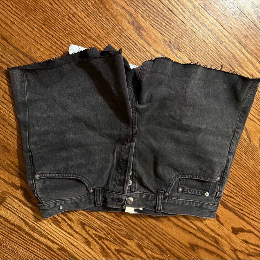 Madewell Brynn Charcoal Denim Shorts 29
